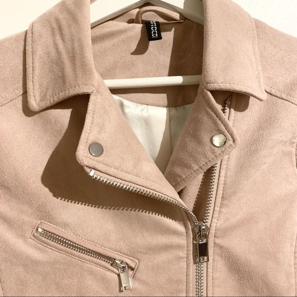 H&M DIVIDED Biker Jacket Imitation Suede - Picture 4 of 10